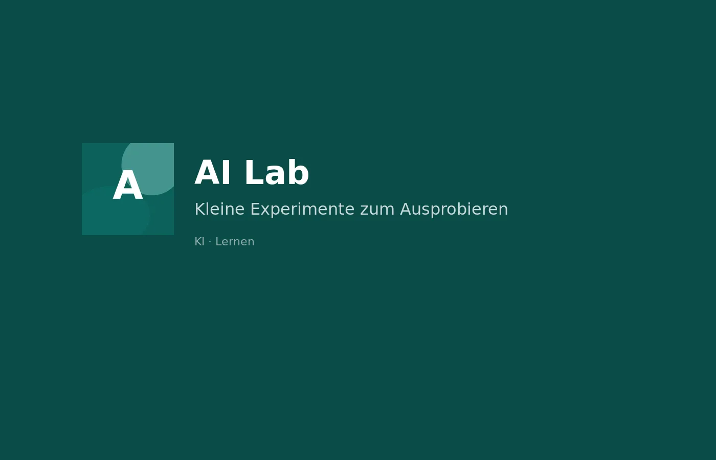 AI Lab Experimente
