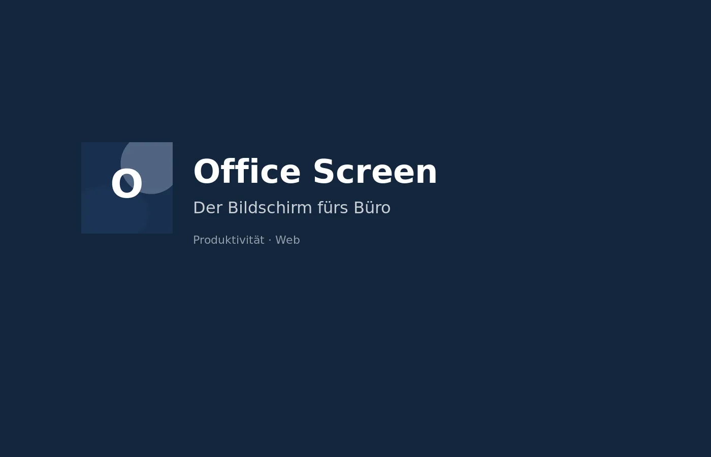 Office Screen